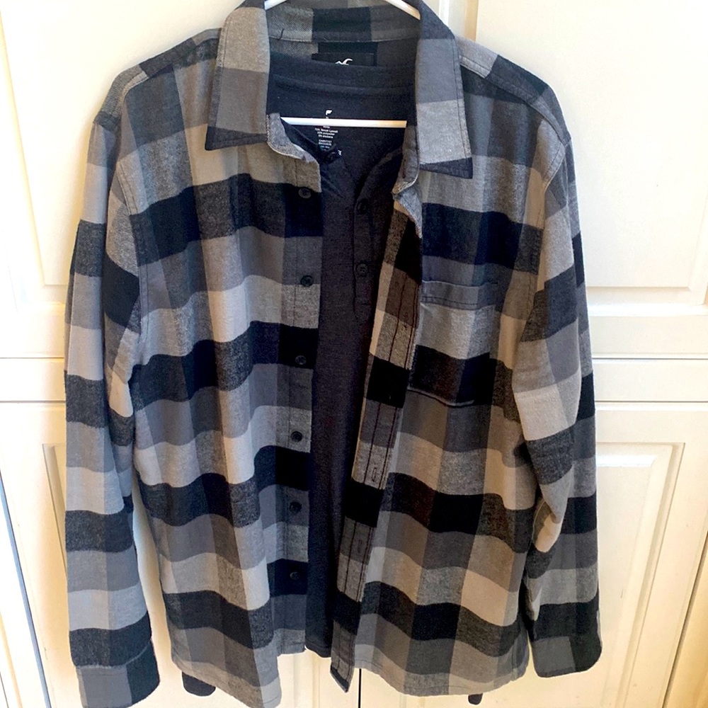 Men’s XL Hollister Flannel Shirt- Worn Once